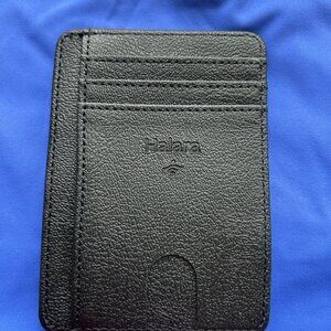 NEW HALARA BLACK WALLET CREDIT CARD ID CASH MONEY HOLDER